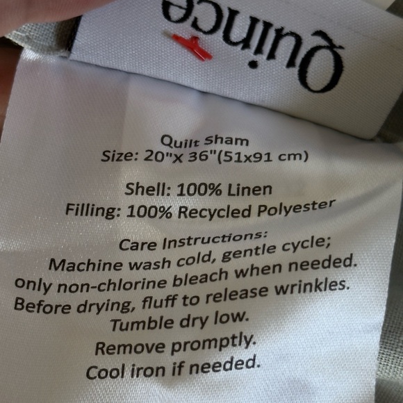 Quince 6-Piece Set of Linen and Airy Cotton Gauze Shams NWT - Picture 6 of 11